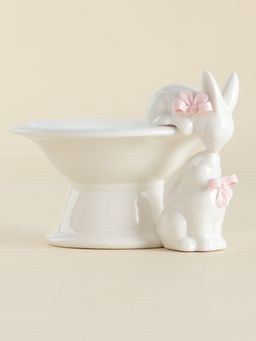 Конфетница SL Home Лесные кролики, 160 мл, 18?15?13 см, фарфор, белая