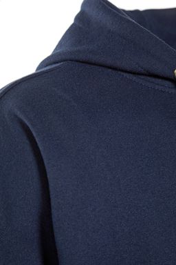 TRENDYOL MAN Lacivert Oversize/Genis Kesim Kapusonlu Bask?l? Ici Polar/S?cak Tutan Sweatshirt TMNAW23SW00020 - Trendyolmilla фото 8
