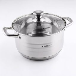 Кастрюля Катунь «Элис», 5.5 л, d=24 см, капсульное дно, индукция, нержавеющая сталь, AISI - 201