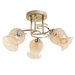 Люстра «Фрези» 3хЕ27 40 Вт золото 54×54×28 см BayerLux