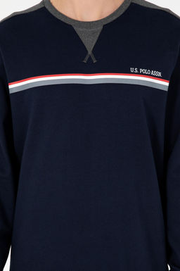 Мужской темно-синий пижамный комплект - U.s. polo assn фото 5