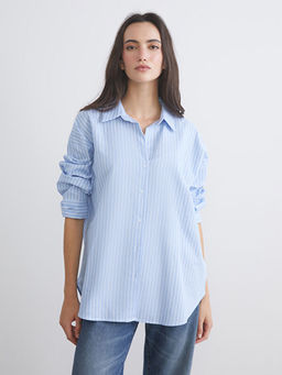 ?izgili Oversize Kad?n G?mlek