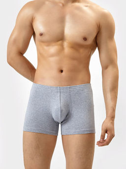 Цена за 2 штуки! Мужские трусы-боксеры в сером цвете с принтом