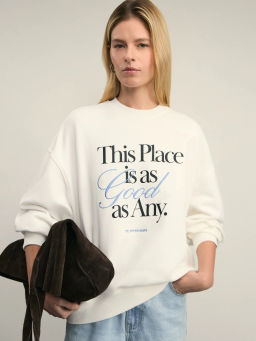 Свитшот оверсайз с принтом / Zarina