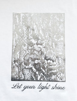 Футболка Vilatte D49.110 с принтом let your light shine белый  фото 2
