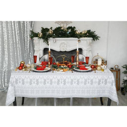 Скатерть новогодняя «Сканди стиль» 180×146 см, 100% хлопок, 164 г/м²
