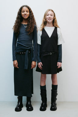 BUCKLED LEATHER BOOTS