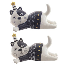 Фигурка декоративная "Кот", L12 W8 H7,5 см, 2в.