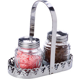 40488 Набор для специй на подставке 3 пр стекло/нерж MB (х96)