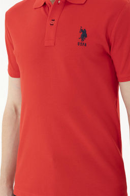 Мужская красная базовая футболка - U.s. polo assn фото 6
