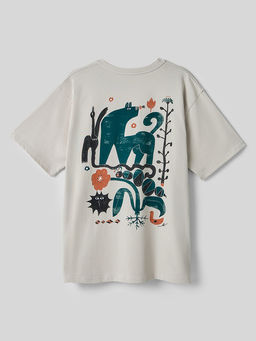 Футболка прямая мужская серая с принтом на спине - Mark formelle фото 10