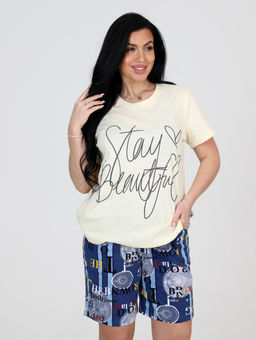 ДК-210 шорты ДОМАШНИЙ КОСТЮМ (Молочный) - А-дина фото 3