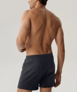 ATLANTIC 2BMB-003 Трусы боксеры Basic - набор 2 шт. графитовый  фото 4