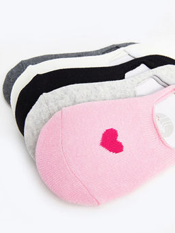 Kalp Desenli K?z ?ocuk Babet ?orap 5li