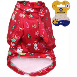 Кофта-толстовка для собаки "Новогодний БУМ-Рождественское чудо" размер 2XL (58*40см) Ultramarine