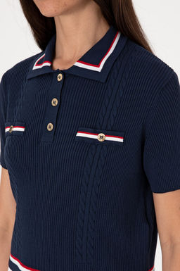 Kad_n Lacivert Kazak Sepette S_rpriz _ndirim - U.s. polo assn фото 7