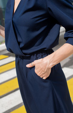 Элегантное платье темно-синий - Donna saggia фото 4