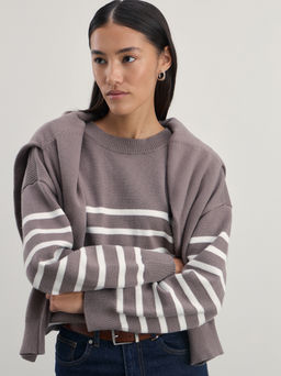 Джемпер в полоску из вискозы / Zarina