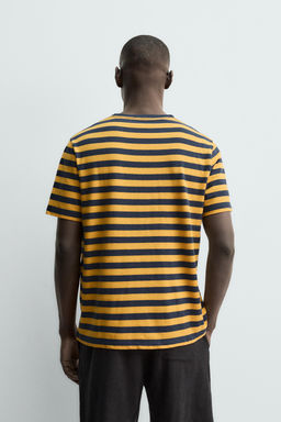 CAMISETA LINO - ALGOD?N RAYAS / rayas - Zara фото 3