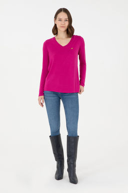 Женский свитшот цвета фуксии Неожиданная скидка в корзине - U.s. polo assn фото 4