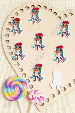 Кабошон-вырубка Девочка 35*25 мм (10 шт) SF-3018, №7