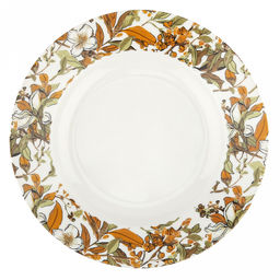 Времена года Тарелка глубокая фарфоровая 180мл, д223мм h35мм, бортовая деколь, в коробке (Китай) - Домашняя мода фото 3