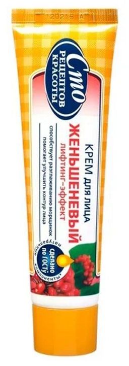 СТО РЕЦ.КРАСОТЫ д/лица крем 40мл Женьшеневый лифтинг-эффект тюб.