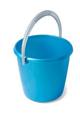 Ведро 10л СОЛО перламутровое Бирюзовое