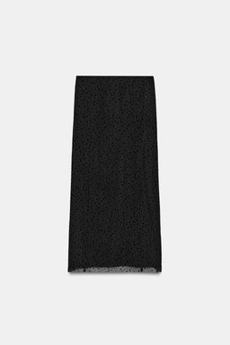 FALDA MIDI PLUMETI / Negro - Zara фото 9