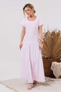 Платье AMORI 9852 розовая полосочка фото 3