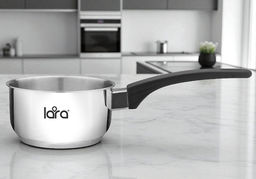 Сотейник (нерж) серия PROMO 12x6см,0.65л,капсулированное индукционное дно (LR03-18) /LARA/