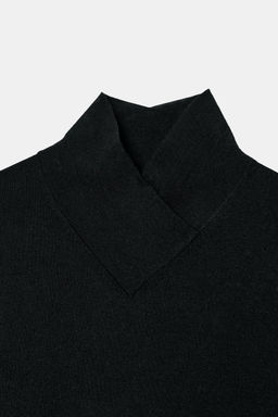 WOOL CROSSOVER HIGH NECK JUMPER - Zara фото 8