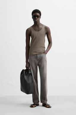 COTTON - HEMP RIBBED TANK TOP