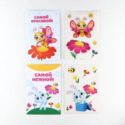 Набор для декорирования подарков из бумаги Праздник весны!