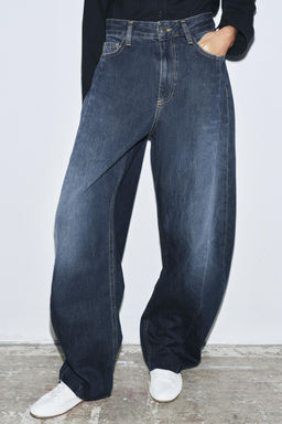 ZW COLLECTION BARREL MID-WAIST JEANS - Zara фото 4