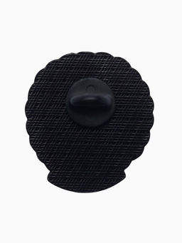 Цена за 5 шт. Значок «Девушка» уличный стиль, цвет коричнево-чёрный в чёрном металле