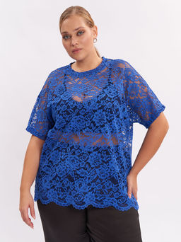 Блузка из гипюра BL42809BLU08