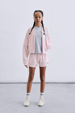 SUDADERA CREMALLERA CON MODAL / Rosa pastel - Zara фото 6