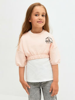 20220510072, Джемпер детский для девочек Roki-royd светло-розовый Acoola