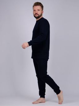 Нательное белье НБМ-2 синий, футер начес - Малина фото 4