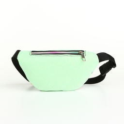 Сумка поясная детская на молнии «Выбражулька», зелёная