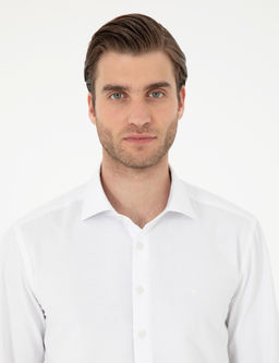 Beyaz Slim Fit Arm_rl_ Uzun Kollu G_mlek - Pierre cardin фото 2