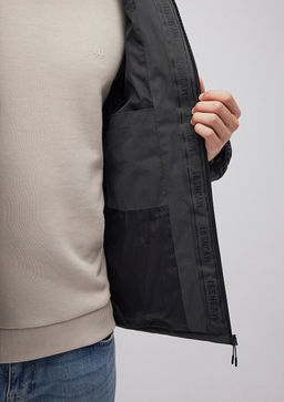 Kapusonlu Antrasit Sisme Mont - Mavi фото 6