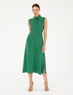 Ye_il Kolsuz Regular Fit G_mlek Elbise - Pierre cardin фото 3