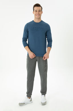 U. S. Polo Assn / Мужской базовый свитшот цвета индиго - U.s. polo assn фото 18