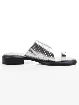 08-C309-10C GREY/SILVER Босоножки женские (натуральная кожа)
