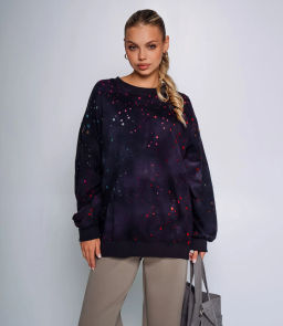 Свитшот #КТ8065, чёрный - Dommod фото 2