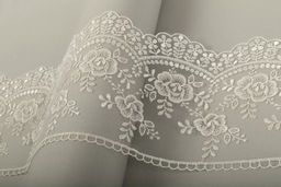 Кружево Gamma сетка 155 мм GKM-15501 в пакете 8.8 м 0.2 Турция СК/Распродажа TL003CR кремовый