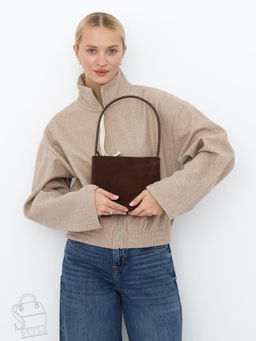 Сумка женская кожаная 990169-1NN coffee Natale Navetta  в Новосибирске