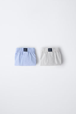 8-14 YEARS/ 2-PACK OF POPLIN BOXERS